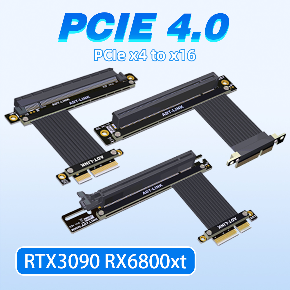 Single Double 90 Degree Right  - Pcie 4.0 X16 Riser Cable 90 Degree recension och pris