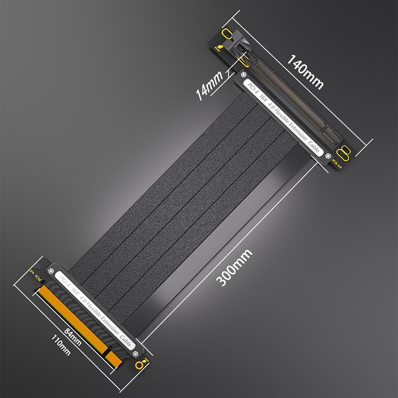 90Degree PCI-E X16 4.0 Flexibl - Pcie 4.0 X16 Riser Cable 90 Degree recension och pris