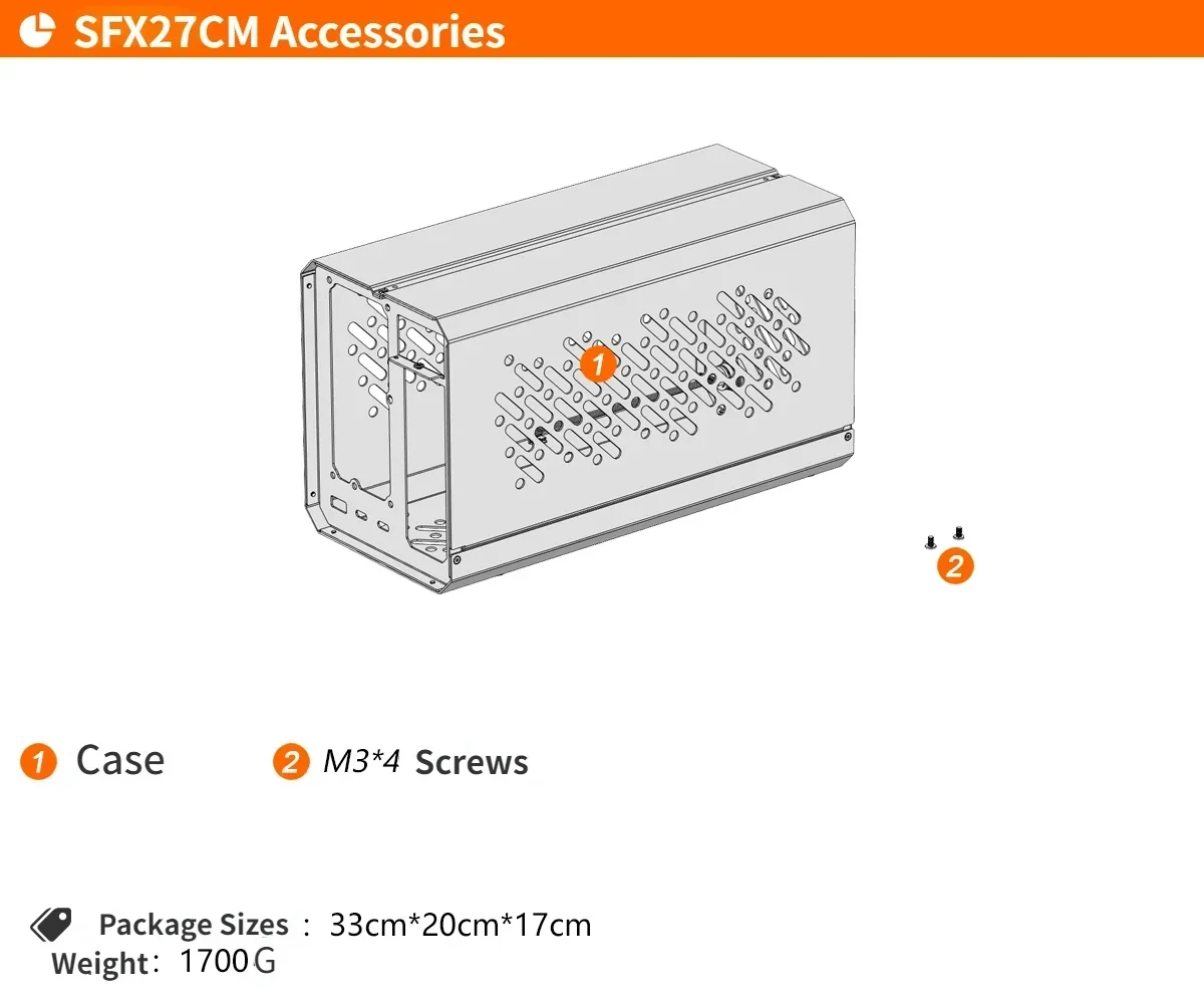 Metal Frame Case Chassis For T - External Gpu Dock Pcie 4.0 Oculink recension och pris