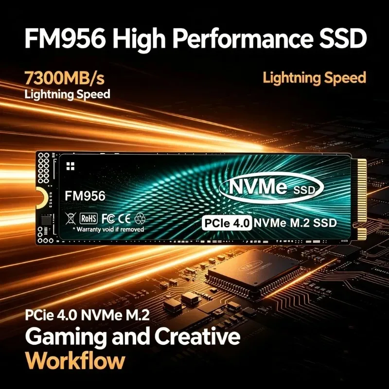 Original FM956 M.2 2280 NVMe S - M.2 Nvme 4Tb Pcie 4.0 Ssd recension och pris