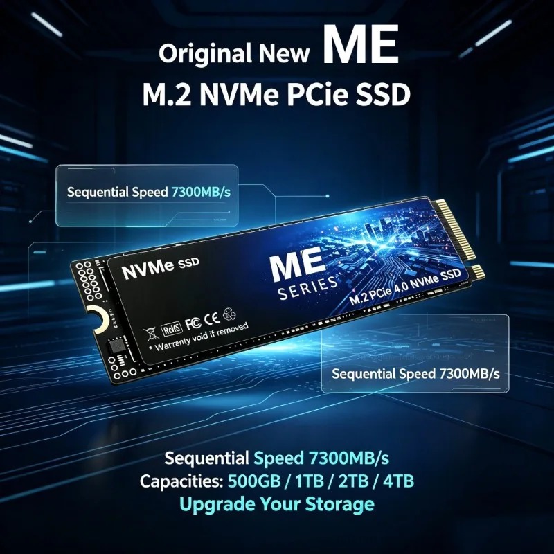 7300MB/s Read ME Series PCIe 4 - M.2 Nvme 4Tb Pcie 4.0 Ssd recension och pris