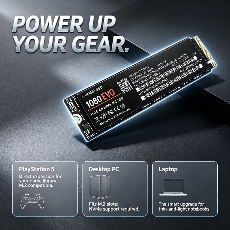 NEW High Performance 1080 EVO  - M.2 Nvme 4Tb Pcie 4.0 Ssd recension och pris