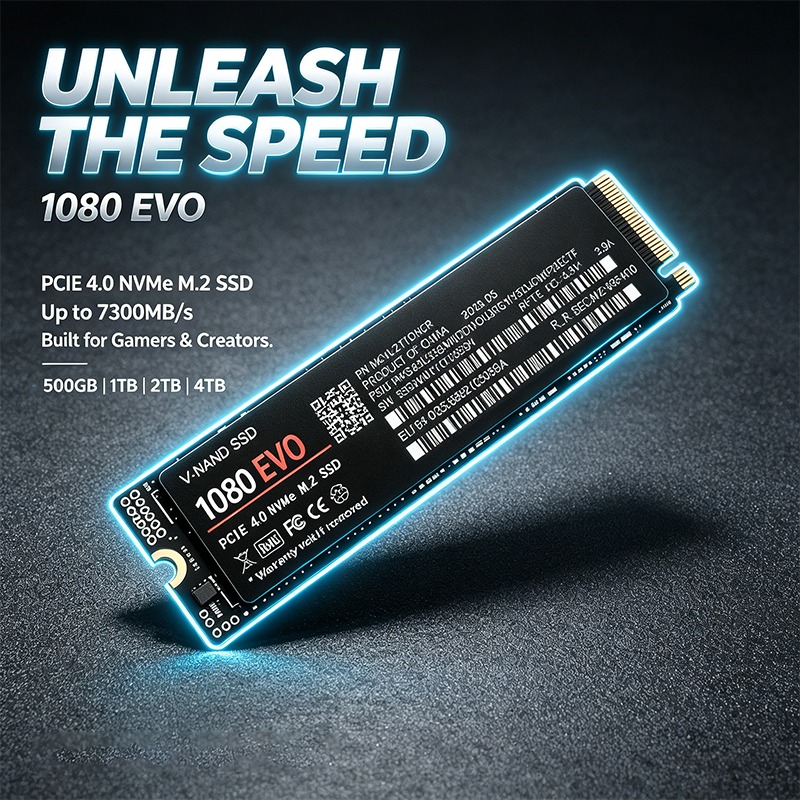 NEW High Performance 1080 EVO  - M.2 Nvme 4Tb Pcie 4.0 Ssd recension och pris