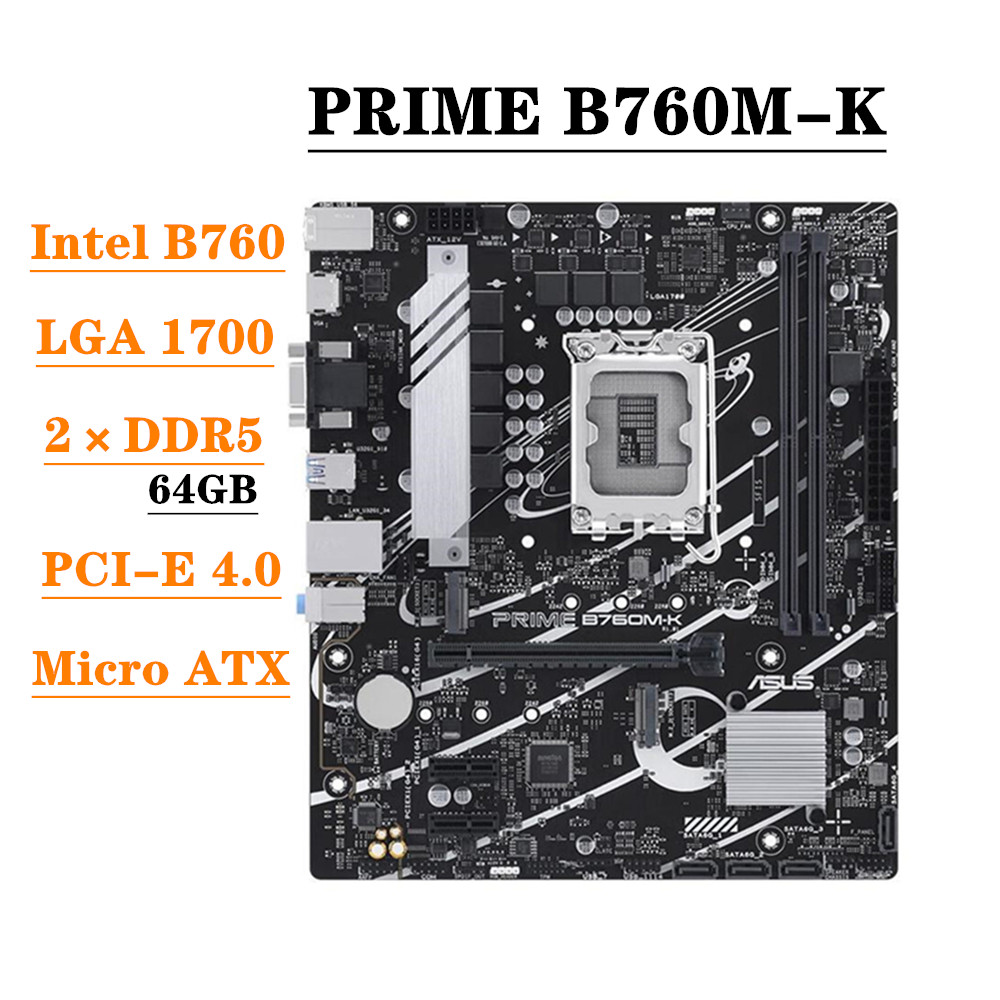 ASUS PRIME B760M-K Motherboard - Lga 1700 Ddr5 Itx Motherboard recension och pris