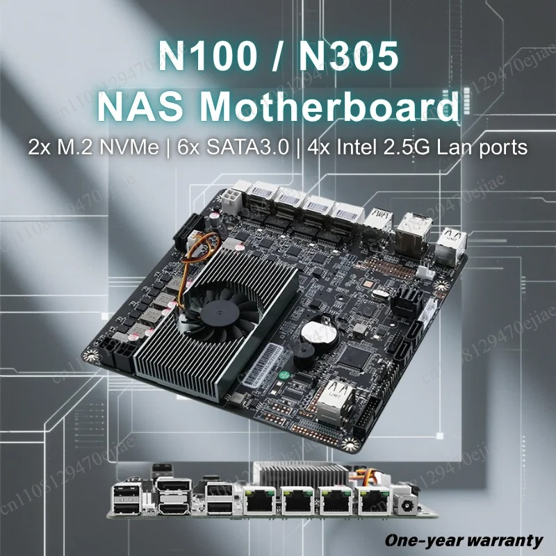 N100 6-Bay NAS Motherboard Min - Nas Motherboard N100 6 Sata recension och pris